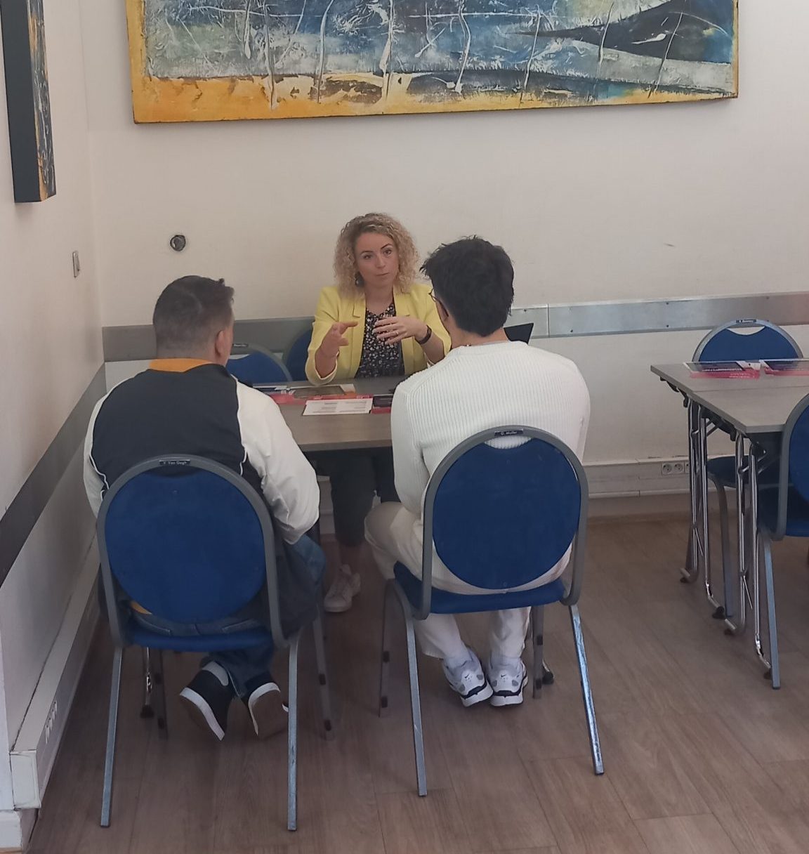Entretien individuel avec notre conseillère Horizon lors de nos Portes Ouvertes