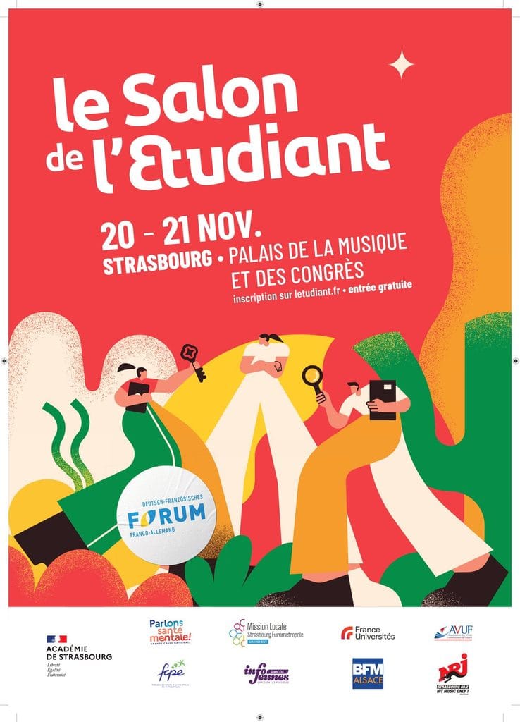 Affiche du salon de l'étudiant à Strasbourg 20-21 novembre 2026